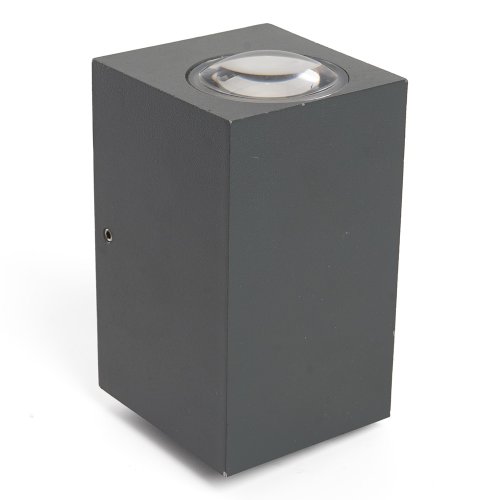 Светильник светодиодный уличный Бостон DH055, 2*5W 800Lm 4000К IP54 квадрат серый картинка 